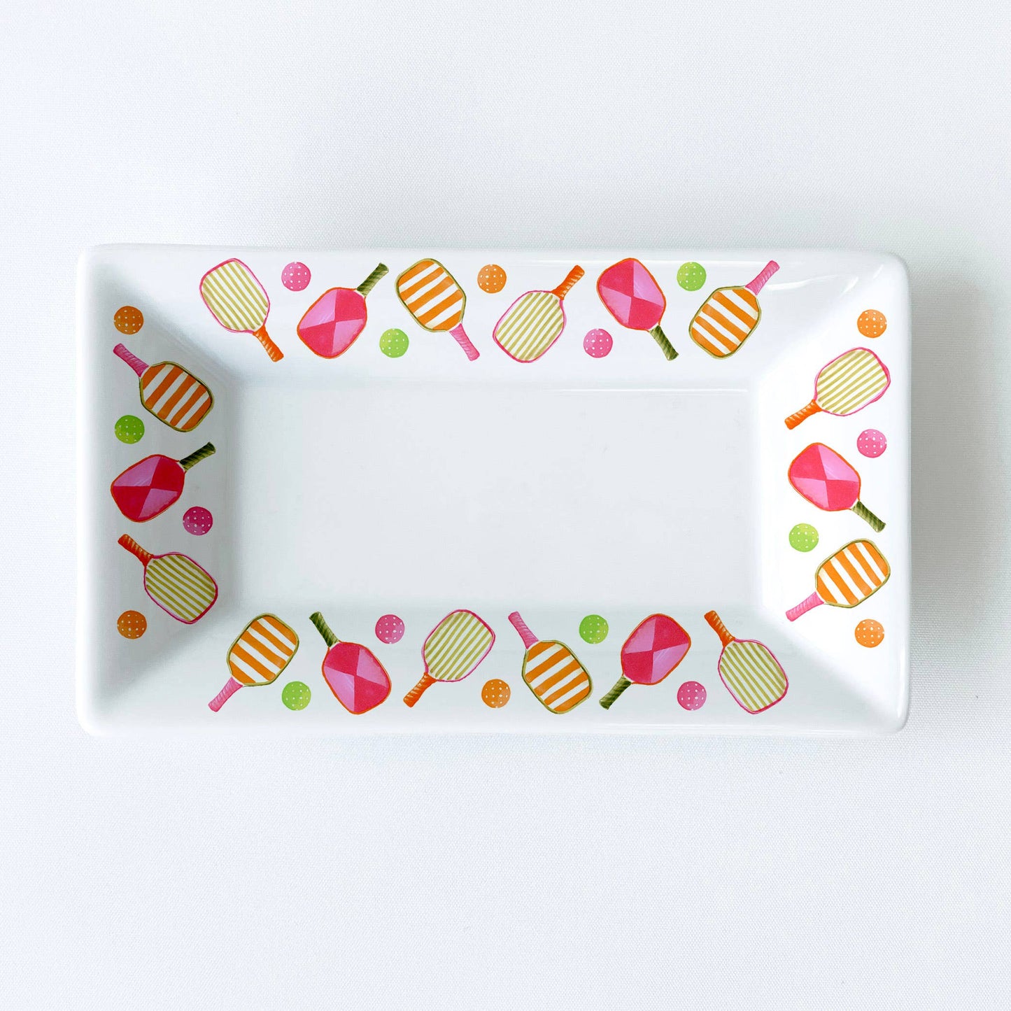 Pickleball Pattern 6.25" Long Mini Dish