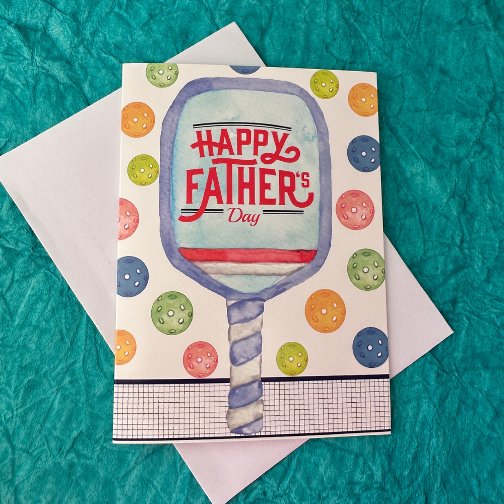Pickleball Fathers Day Card