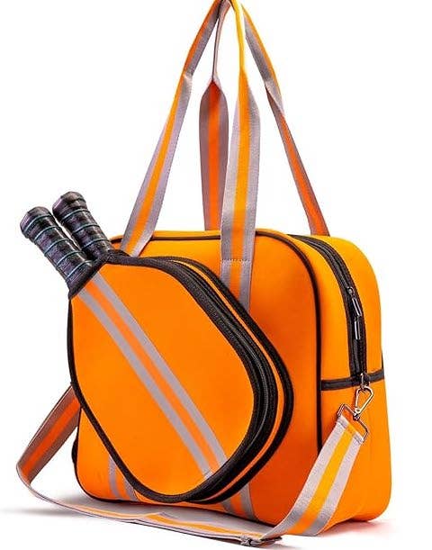 Dinky Dill - Neoprene Crossbody Sling Pickleball Bag Tote Orange