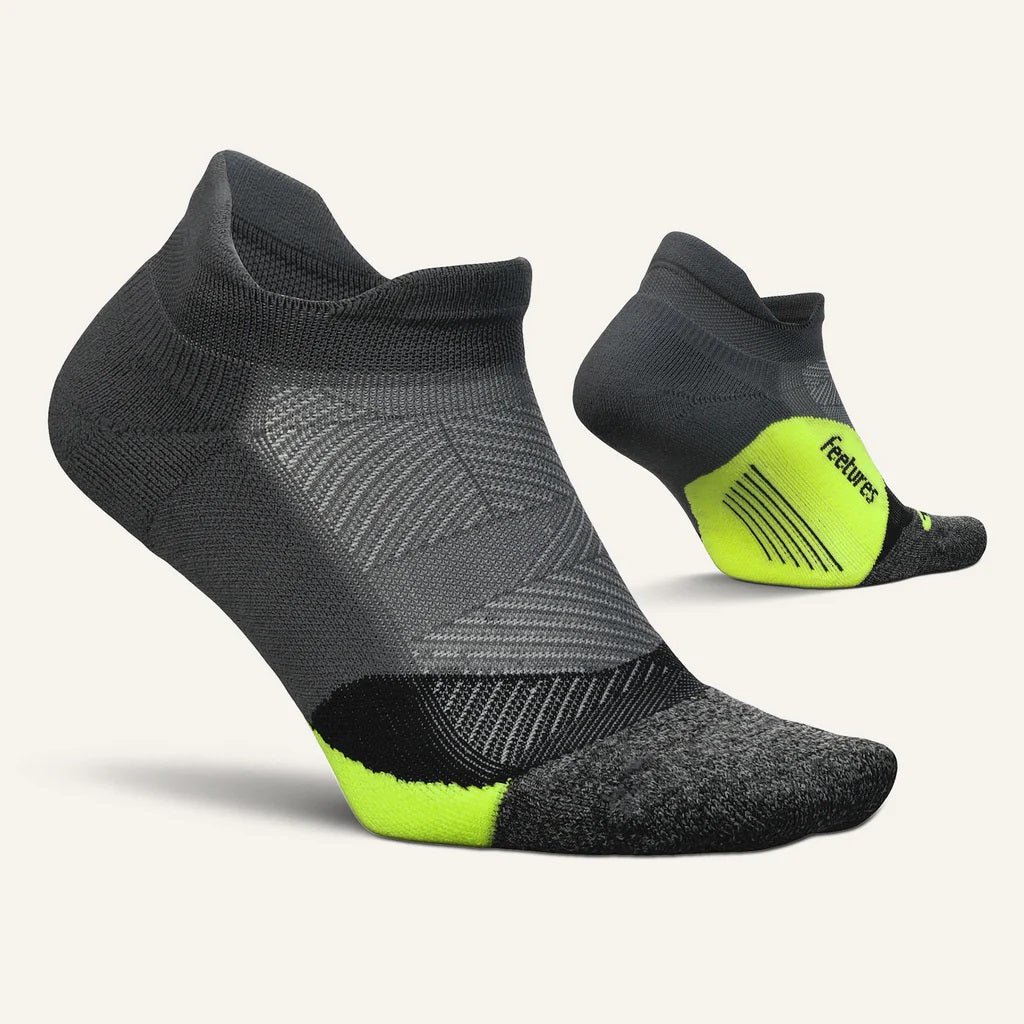 Feetures - Elite NST Light Cushion - S24 Midnight Neon Athletic Socks