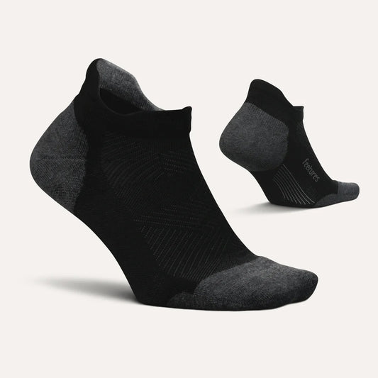 Feetures - Elite NST  Basic With Midblock Athletic Socks - Black