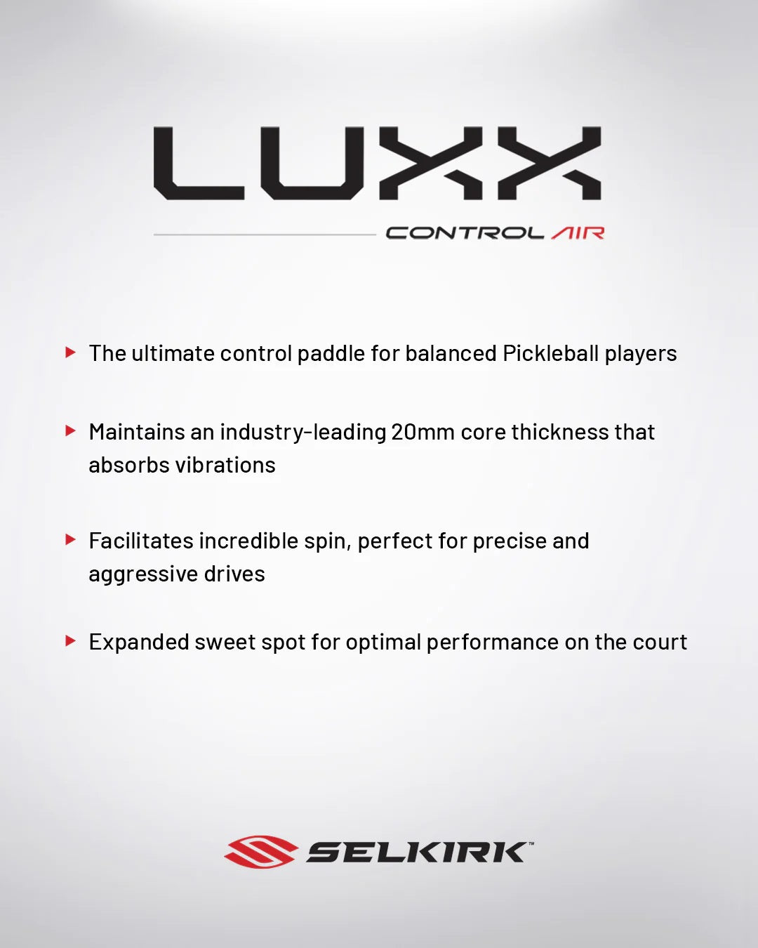 Selkirk Luxx Control Air - Epic Pickleball Paddle