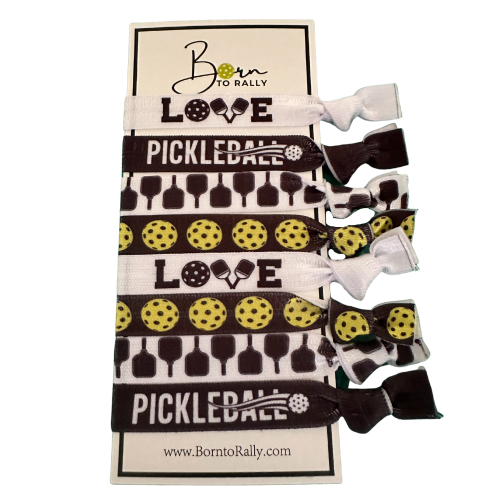 Born to Rally - Pickleball Love Hair Ties - Mother's Day